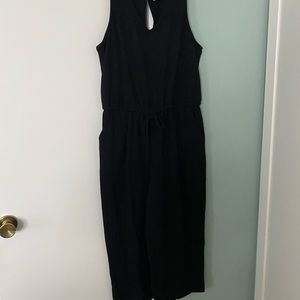 Old Navy Tie waist cropped wide leg jumpsuit Sz L